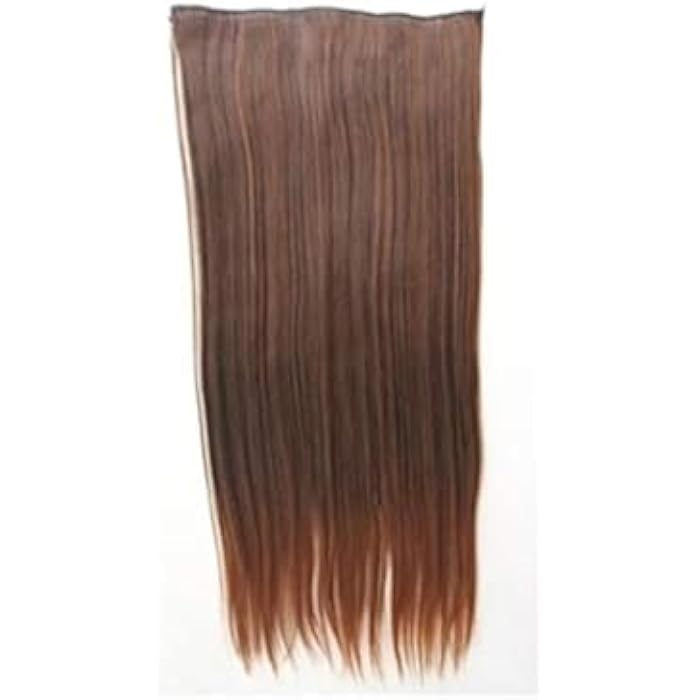 DILLARDS 60Cm Light Brown One Piece Straight Fiber Hair Extension - Image 1